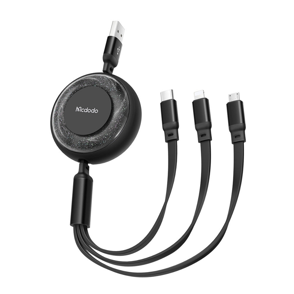 MCDODO CA-3730 3 in 1 66W Super Fast Charging Data Cable 1.2m