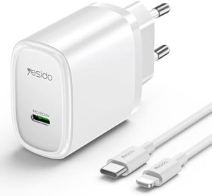YC57 20W Fast Charging Mini Compact EU Charger
