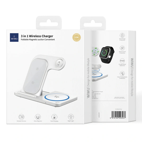 WIWU W020 3-IN-1 Wireless Charger