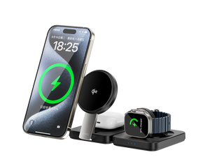 WiWU Wi-W028 3 in 1 Folding Wireless Charger
