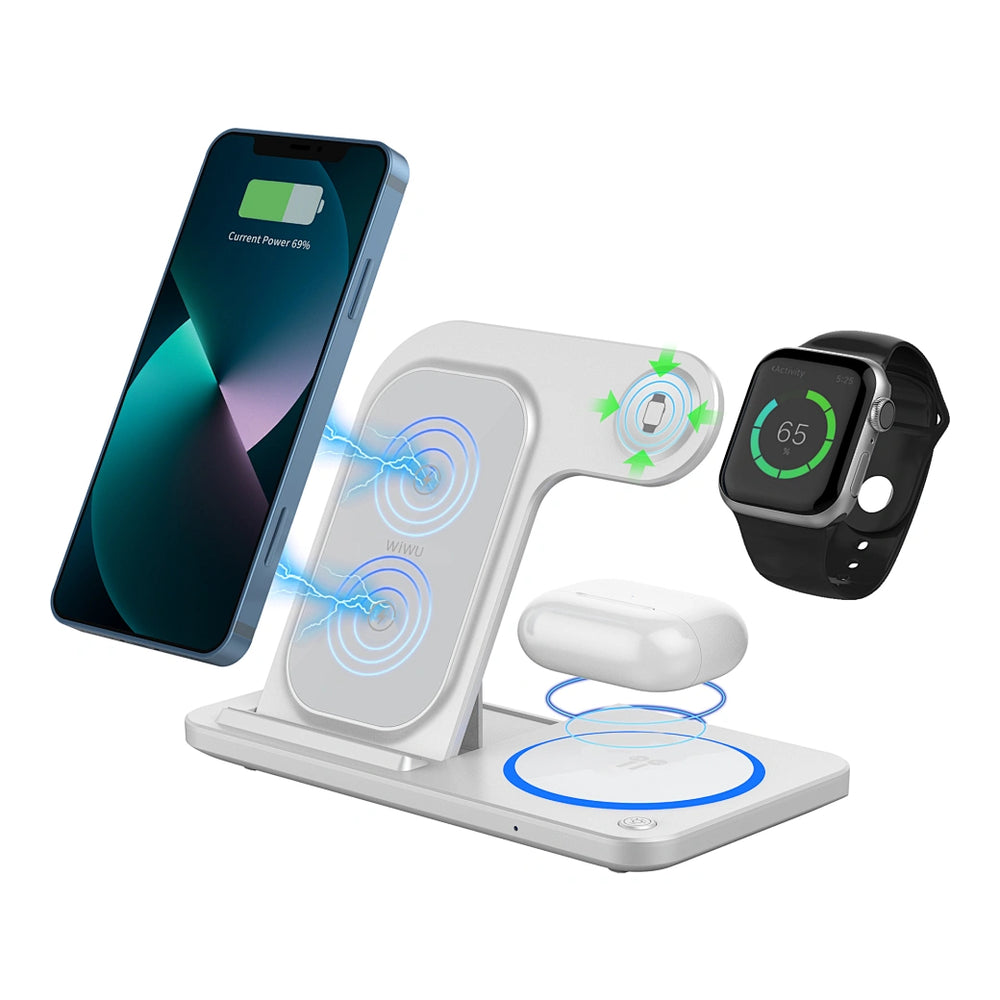 WIWU W020 3-IN-1 Wireless Charger