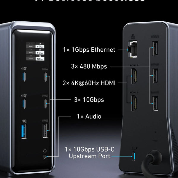 ANKER Prime Charging Docking Station (14-in-1, Dual Display, 160W) A83B62A1