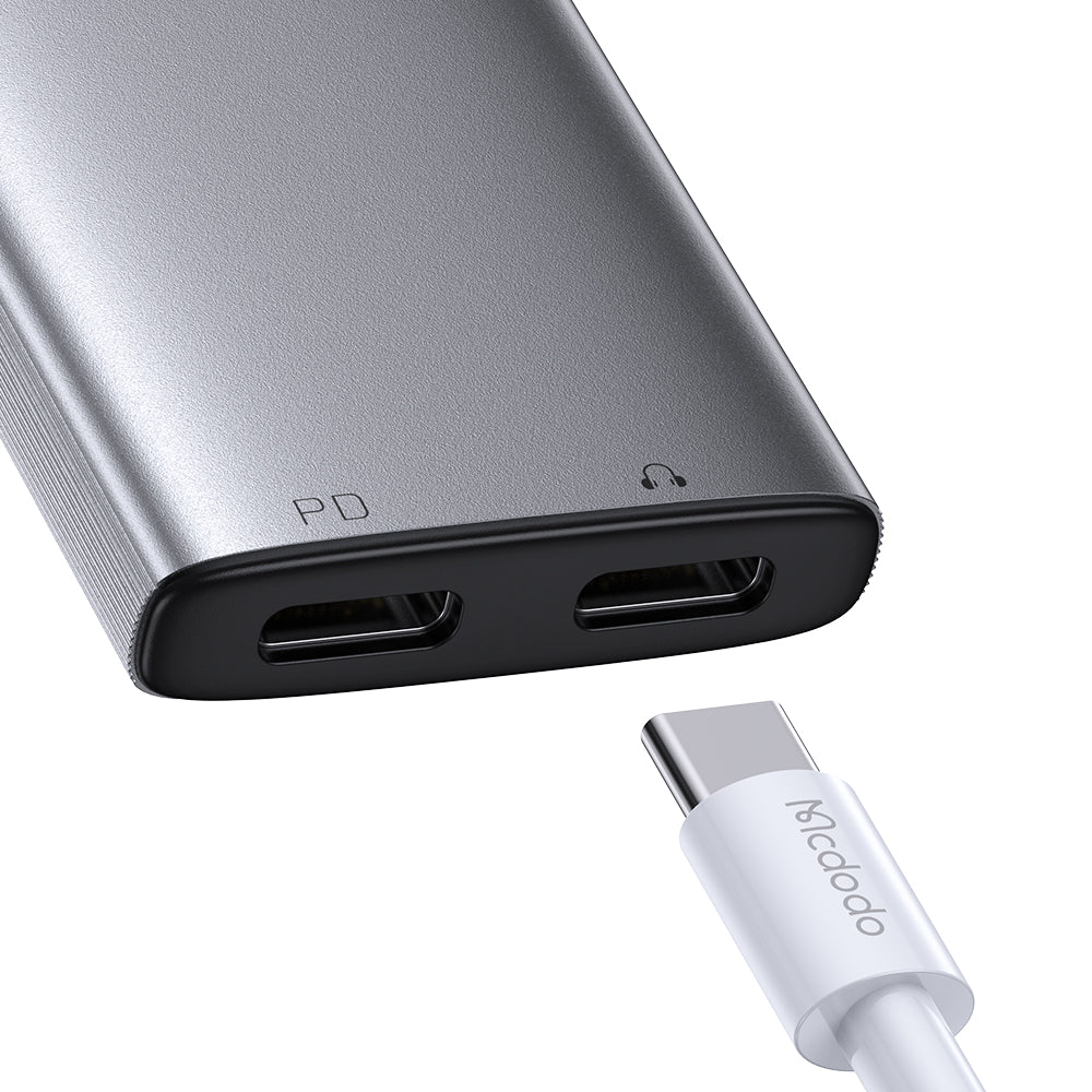 MCDODO CA-5570 2 in 1 USB-C to Dual USB-C Audio Adapter