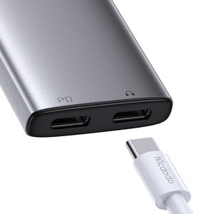 MCDODO CA-5570 2 in 1 USB-C to Dual USB-C Audio Adapter