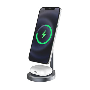 WiWU X25 Power Air 2 in 1 Wireless Charger Fast Charging Stand