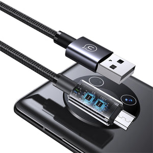 USAMS US-SJ668 Micro 2A Aluminum Alloy Fast Charging & Data Cable-Sufeng Series 1.2M