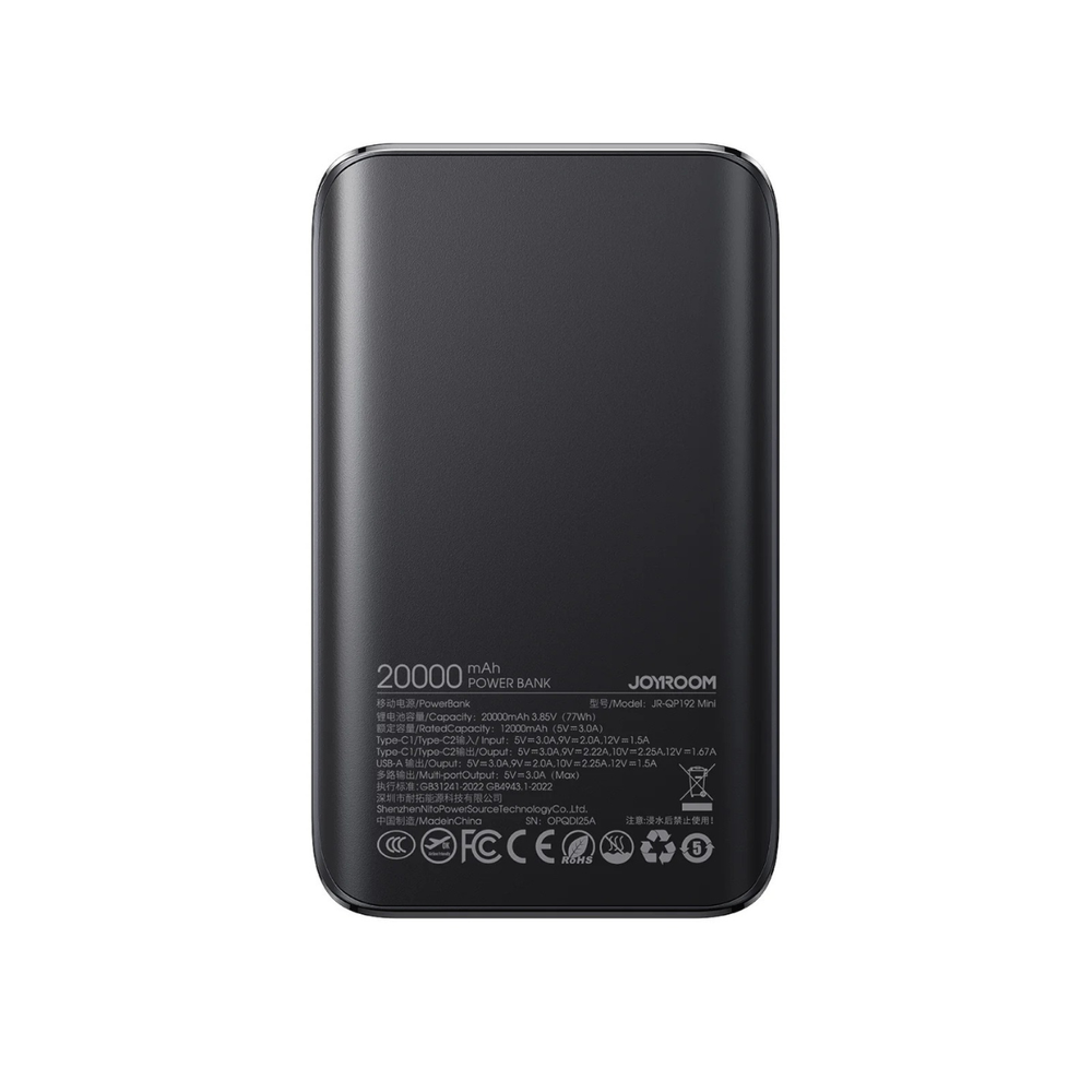 JOYROOM JR-QP192 Mini 22.5W Power Bank 20000mAh