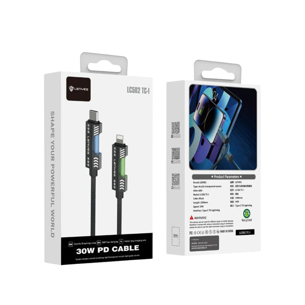 LENYES 1 Meter Aluminum Alloy Charger LC502