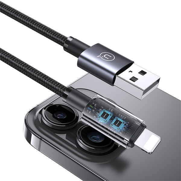 USAMS US-SJ667 Lightning 2.4A Aluminum Alloy Fast Charging & Data Cable-Sufeng Series 1.2M
