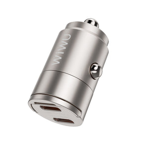 WIWU 30W Nano Dual C Fast Car Charger Wi- QC029