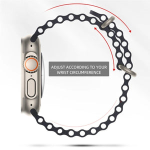 ATB Ocean Double Button Silicone Apple Watch Band