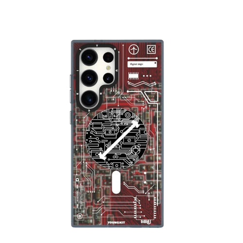 YOUNGKIT Samsung Technology Futuristic Circuit Board Case