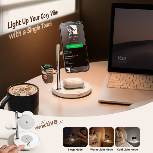 JOYROOM Qi2 4-in-1 Wireless Charger JR-W23
