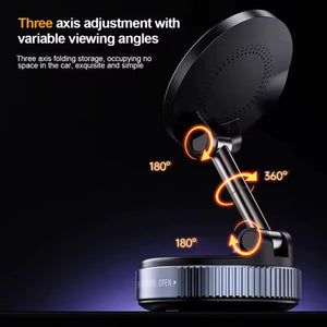 K007S Wireless Charging Phone Holder Vacuum Suction Magnetic Holder
