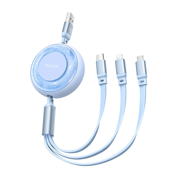 MCDODO CA-3730 3 in 1 66W Super Fast Charging Data Cable 1.2m