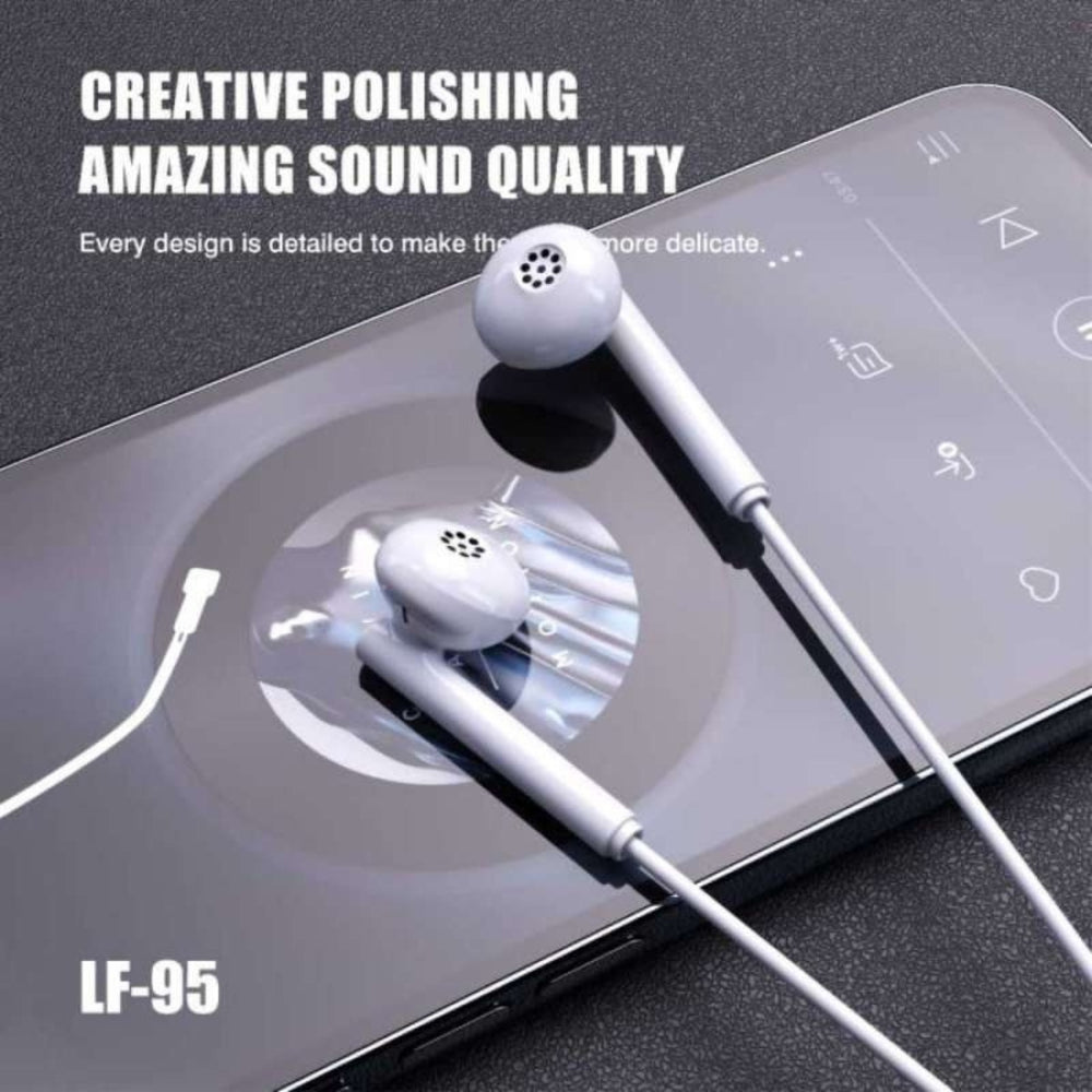 LENYES In-Ear Stereo Earphones with Extra Base LF95