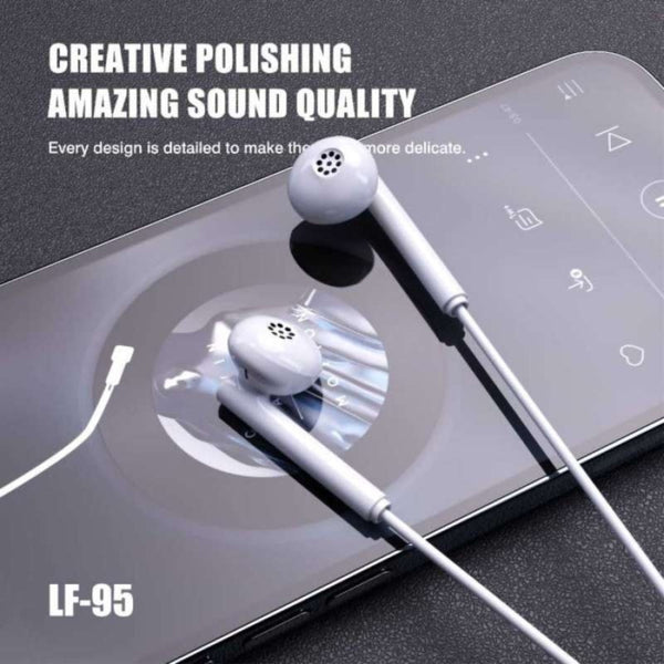 LENYES In-Ear Stereo Earphones with Extra Base LF95