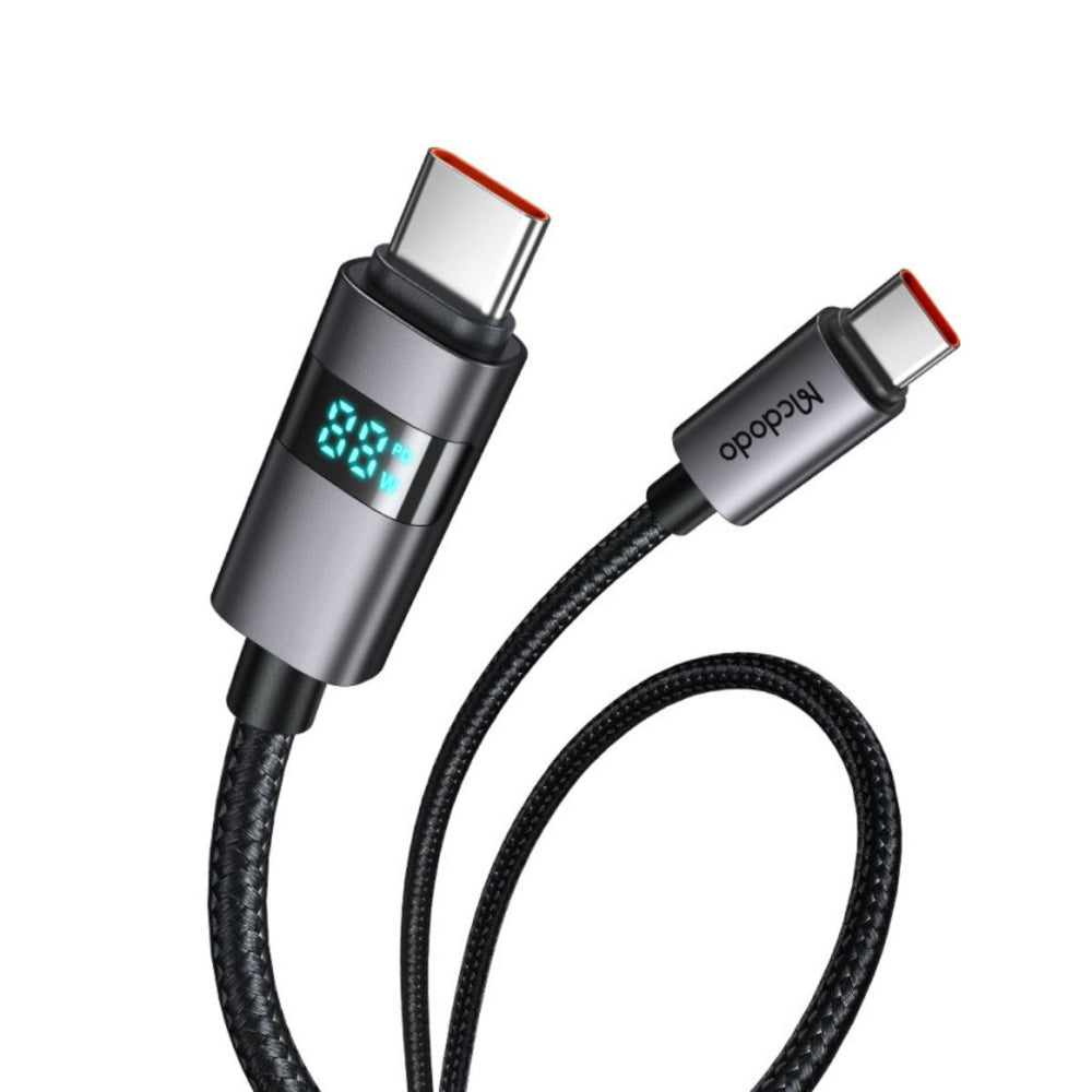 MCDODO CA-5610 Horizontal LED Display 100W USB-C to USB-C Data Cable 1.2m