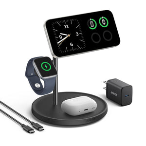 ANKER MagGo Wireless Charging Station cable and charger B25M4G11