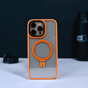 Clear iPhone Case with Colored Magsafe Ring