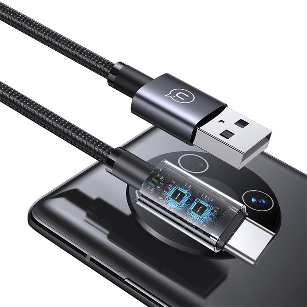 USAMS US-SJ663 Type-C 3A Aluminum Alloy Fast Charging & Data Cable-Sufeng Series 1.2M