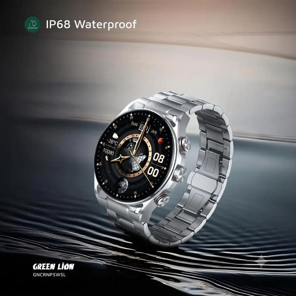 Green Lion Chrono Pro Smart Watch Silver