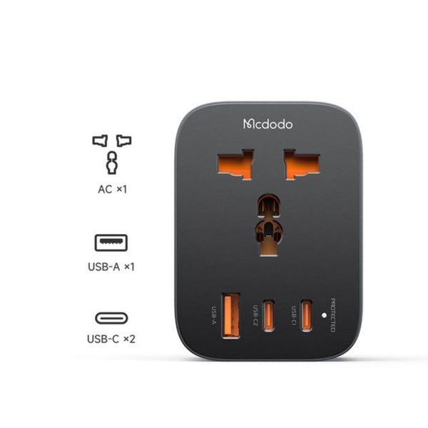 MCDODO CP-0750  20W 2C+1A Universal Travel Adapter (EU)