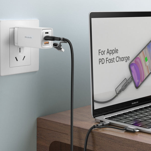 MCDODO CA-8070  4 in 1 60W Fast Charge Data Cable 1.2m
