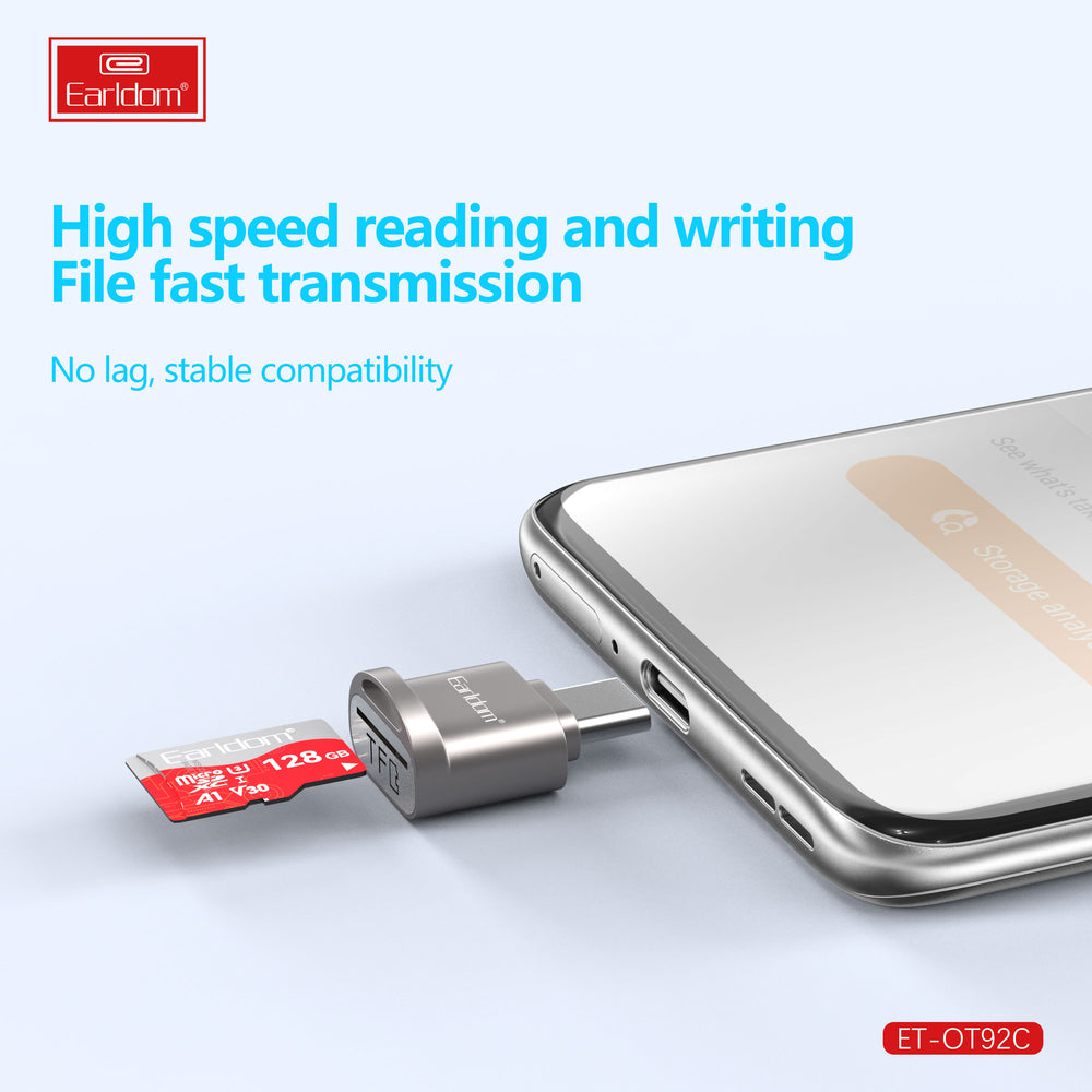 Earldom ET-OT92 Type-c / Lightning Card Reader