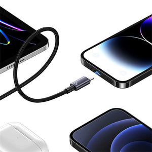 USAMS US-SJ667 Lightning 2.4A Aluminum Alloy Fast Charging & Data Cable-Sufeng Series 1.2M