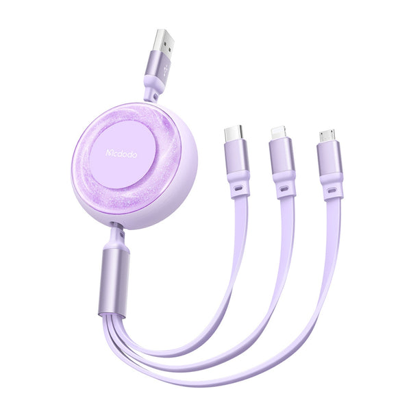 MCDODO CA-3730 3 in 1 66W Super Fast Charging Data Cable 1.2m