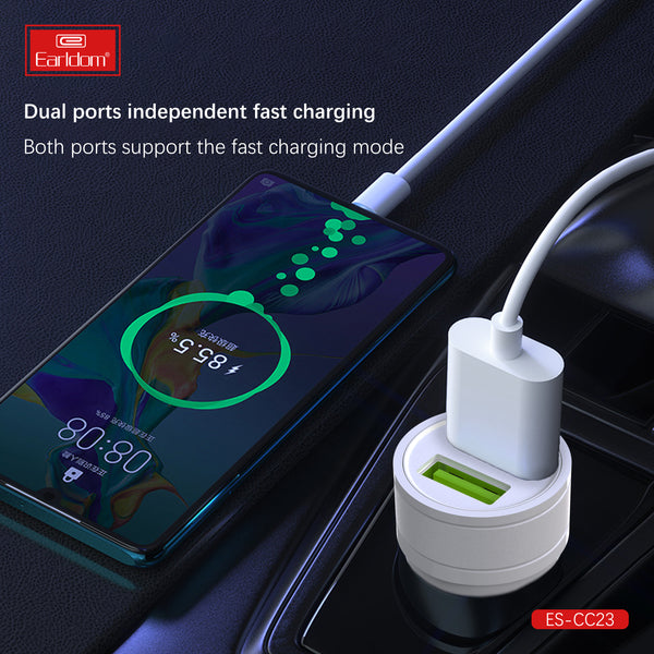 Earldom ES-CC23 Car Charger With Cable