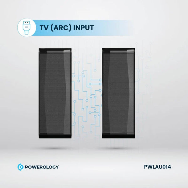 Powerology 5.1CH Home Theater Soundbar with Dolby