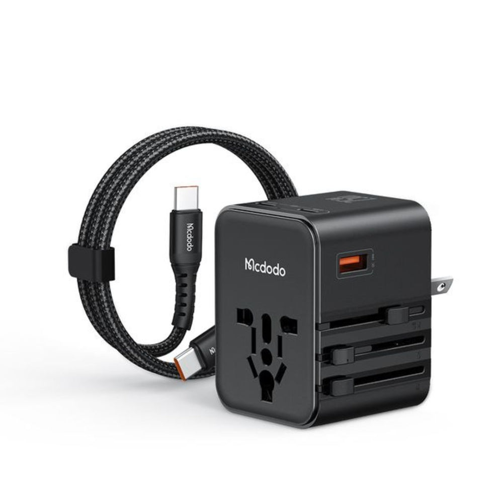 MCDODO CP-3260 25W 2C+1A Universal Travel Adapter((UK/US/EU)+60W C to C cable 1m