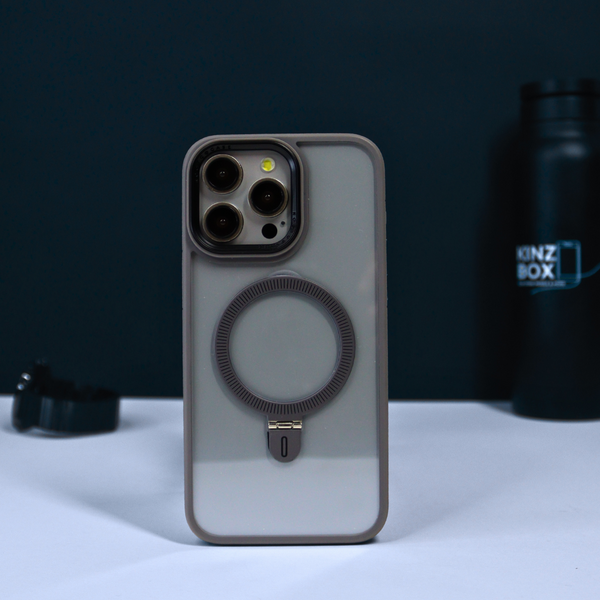 Clear iPhone Case with Colored Magsafe Ring