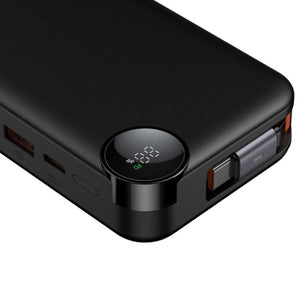 MCDODO MC-3860 22.5W Built-in Retractable Cable Digital Display 10000mAh Power Bank