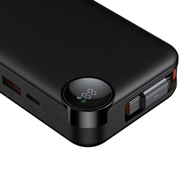 MCDODO MC-3860 22.5W Built-in Retractable Cable Digital Display 10000mAh Power Bank