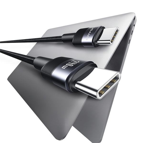 USAMS SJ727 240W Aluminum Alloy Data Cable Type-C To Type-C - SY Series 1.2M