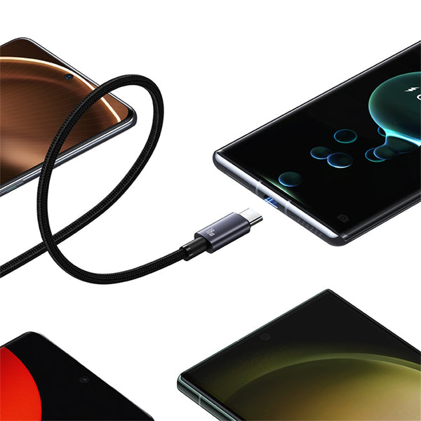 USAMS US-SJ663 Type-C 3A Aluminum Alloy Fast Charging & Data Cable-Sufeng Series 1.2M