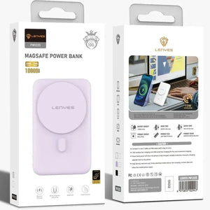 LENYES 10,000mAh Magnetic Power Bank Compactable 20W PD PW122D