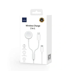WiWU 2 in 1 wireless charger for apple watch M10