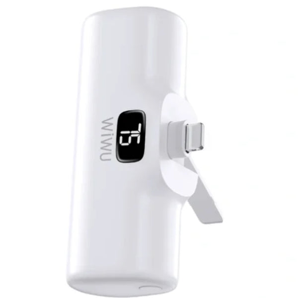 WiWU New 5000mAh Capsule Tail Plug Mobile 2 in 1 Power Bank P017