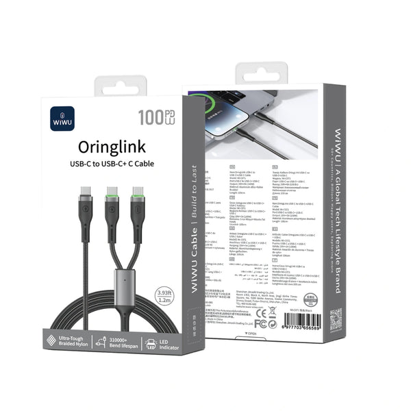 WiWU Oushan series data cable C to Dual C Wi-C071
