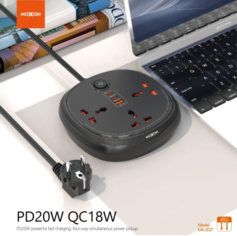 MOXOM MX-ST27 Power Strip 2m