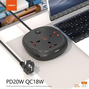 MOXOM MX-ST27 Power Strip 2m