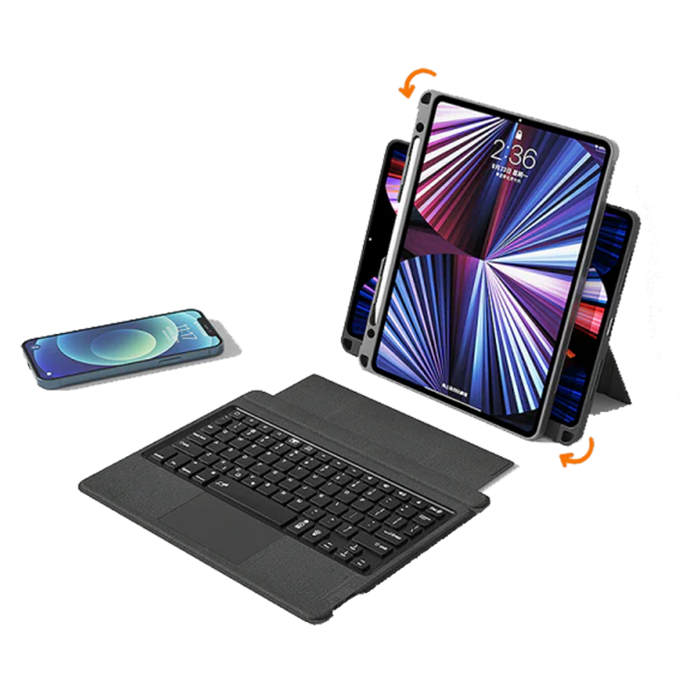 WiWU Mag Touch iPad Keyboard Case (English & Arabic)