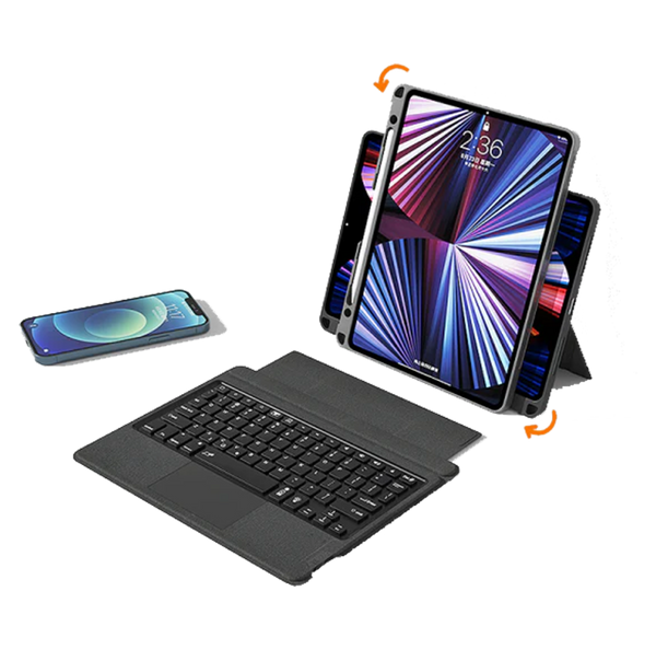 WiWU Mag Touch iPad Keyboard Case (English & Arabic)