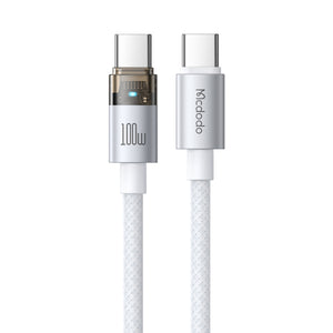 MCDODO CA-5580 Transparent Cable with Charging Light 1.2m