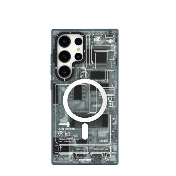 YOUNGKIT Samsung Technology Futuristic Circuit Board Case