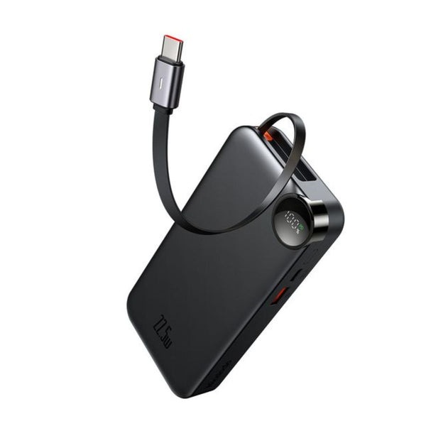 MCDODO MC-3860 22.5W Built-in Retractable Cable Digital Display 10000mAh Power Bank